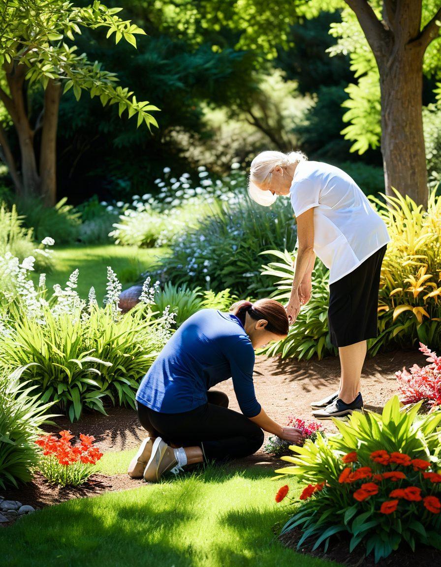 A serene and peaceful scene depicting a small, eco-friendly memorial garden with native plants and flowers, surrounded by gentle sunlight filtering through trees. Include a thoughtful person placing a biodegradable tribute made of natural materials, symbolizing respect for life and nature. Birds can be seen in the background, emphasizing the harmony with the environment. soft focus. vibrant colors. 3D.